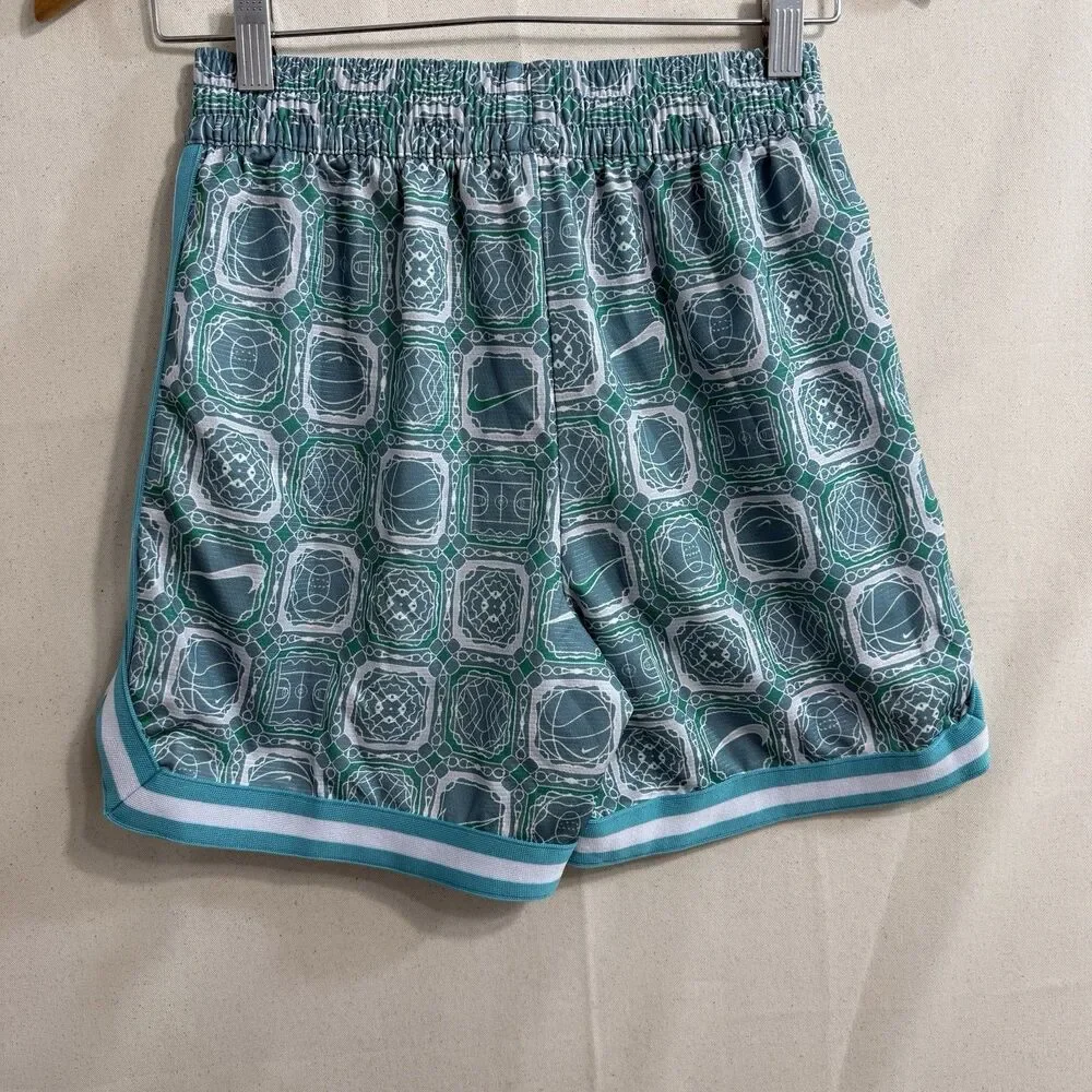 Nike Dri-FIT Youth Large Athletic Running Shorts Blue Printed UnLined